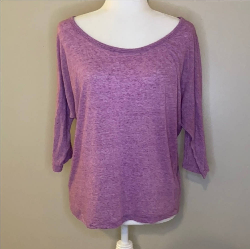 Mossimo Light Purple 3/4 Sleeve Top